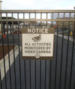 Camera recording sign